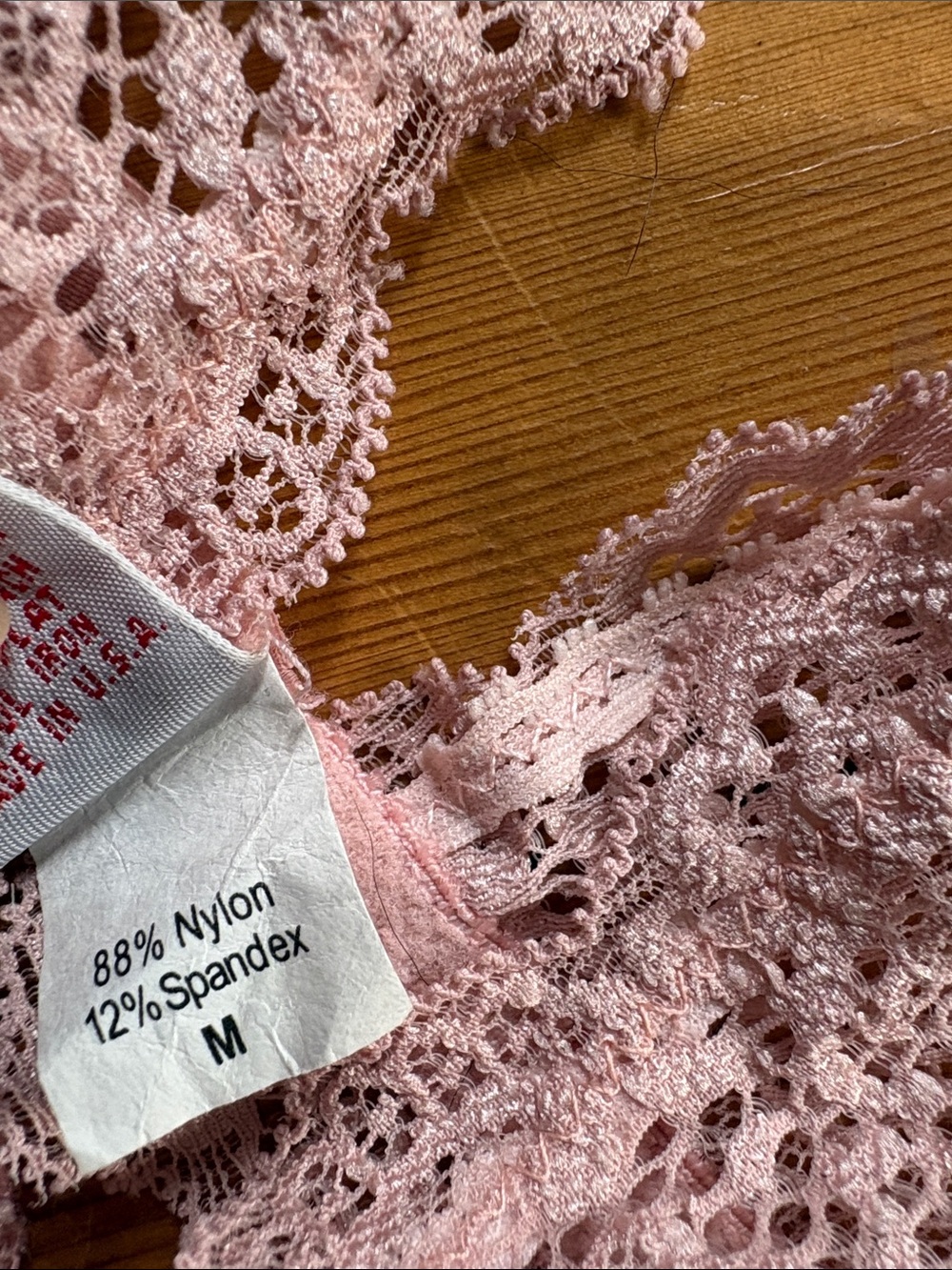 Only Hearts Blush Lace Bralette & Brief Set M - Picture 5 of 5